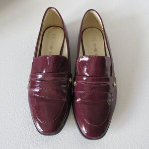 Anne Klein IFlex Maroon Velma Comfort Slip On Loafers Size 7.5M